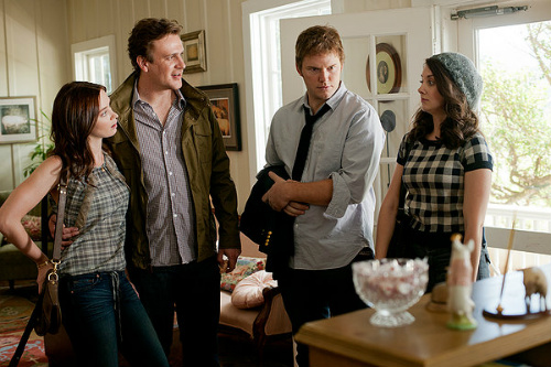 Emily Blunt, Jason Segel, Chris Pratt and Alison Brie in the Five-Year Engagement