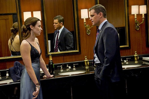 Emily Blunt and Matt Damon in The Adjustment Bureau