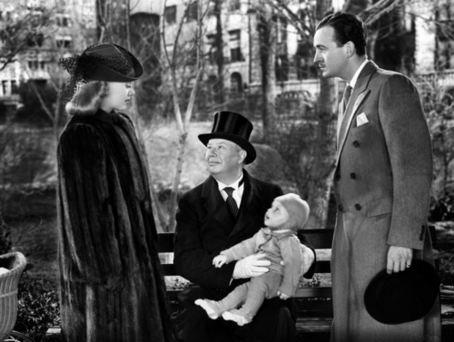 Ginger Rogers, Charles Coburn and David Niven in Bachelor Mother