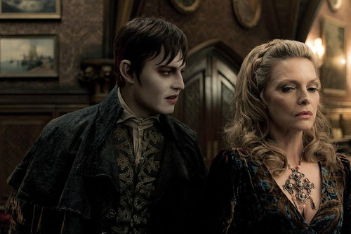 Johnny Depp and Michelle Pfeiffer in Dark Shadows
