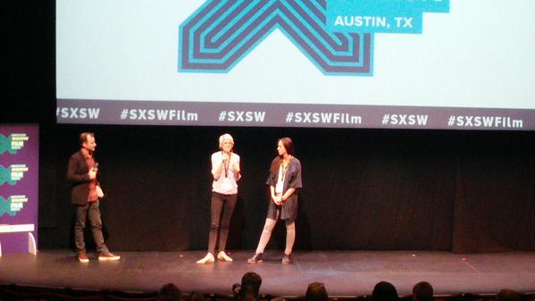 Mo Scarpelli & Alexandria Bombach during Q&A after FRAME BY FRAME