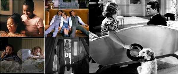Stills from Pariah, When Harry Met Sally, Singin' in the Rain, Shadow of a Doubt and The Awful Truth