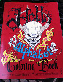 Hell's Alphabet coloring book