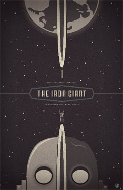 Iron Giant poster designed by Ben Garner