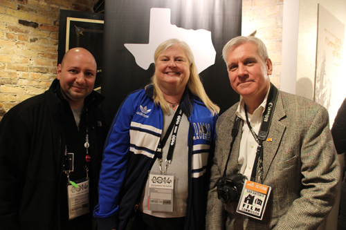 Deputy Director Alfred Cervantes of the Houston Film Commission, Janis Burklund, Director of the Dallas Film Commission, and San Antonio Film Commission Drew Mayer-Oakes