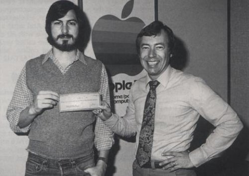 Steve Jobs and Mike Markkula of Apple