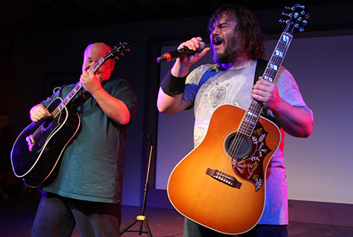 Tenacious D onstage at SXSW, all rights reserved