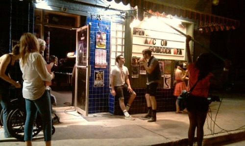 Carlyn
 Hudson and Reel Women UT filming their Slacker 2011 scene