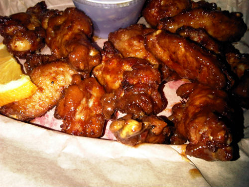 Wings with Ginger Plum Soy sauce (formerly known as Bat Wings