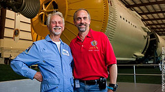 Owen and Richard Garriott by Soyuz Rocket