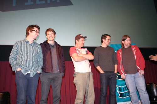 Scott Derickson, Jason Blum, Ethan Hawke, Brian Kavanaugh-Jones, and C. Robert Cargill