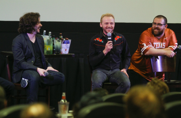 Edgar Wright, Simon Pegg & Nick Frost at Alamo Lakeline by Jack Plunkett