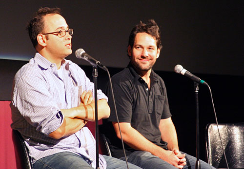 David Wain and Paul Rudd at Fantastic Fest