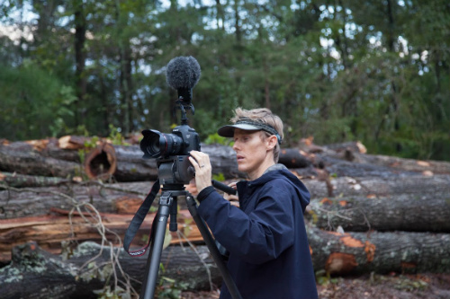 John Fiege filming Above All Else, courtesy of Keegan Curry