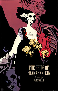 Mignola Bride of Frankenstein poster