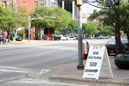 SXSW Valet Parking