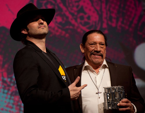 Robert Rodriguez and Danny Trejo
