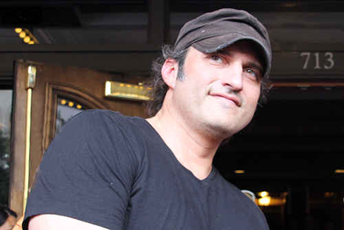 Robert Rodriguez on the Red Carpet of Sin City 2