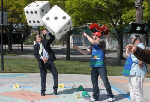 Under The Boardwalk: The MONOPOLY story outdoor game play