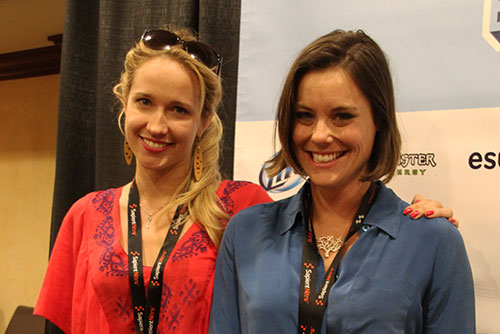 Anna Camp and Ashley Williams of Sequin Raze