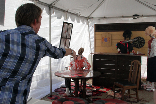 Shaun of the Dead Record Toss Booth