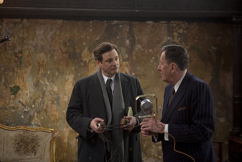 Colin Firth and Geoffrey Rush in The King's Speech