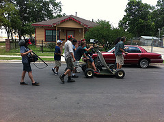 Mader filming Slacker 2011