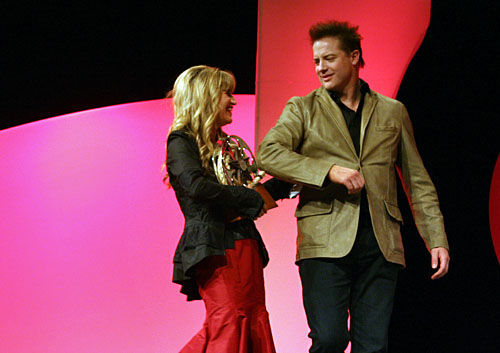 Brendan Fraser and Catherine Hardwicke