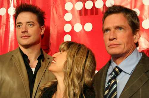 Brendan Fraser, Catherine Hardwicke, and Thomas Haden Church