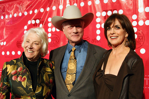 Larry Hagman and Linda Grey