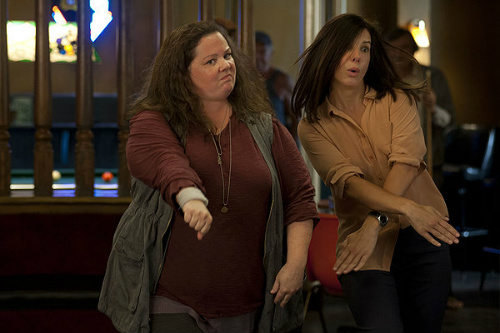 Melissa McCarthy and Sandra Bullock in The Heat