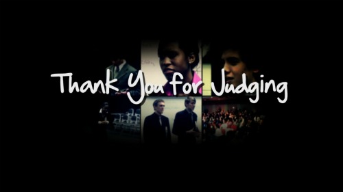 Thank You for Judging poster